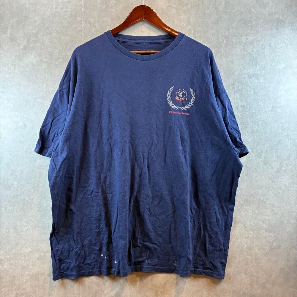 Unbranded Men's Navy and Blue T-shirt